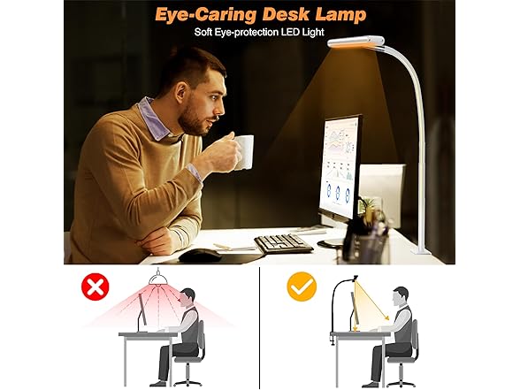 Airlonv W0292 LED Desk Lamp White