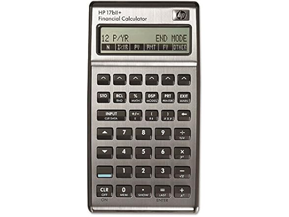 hewlett packard HP 17BII+ Hewlett Packard Financial Calc