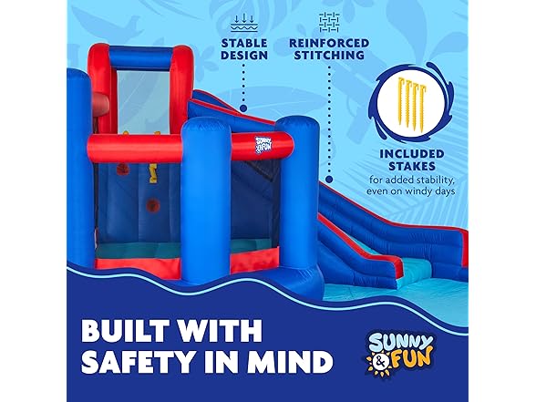 Sunny & Fun Big Time Bounce-A-Round Inflatable