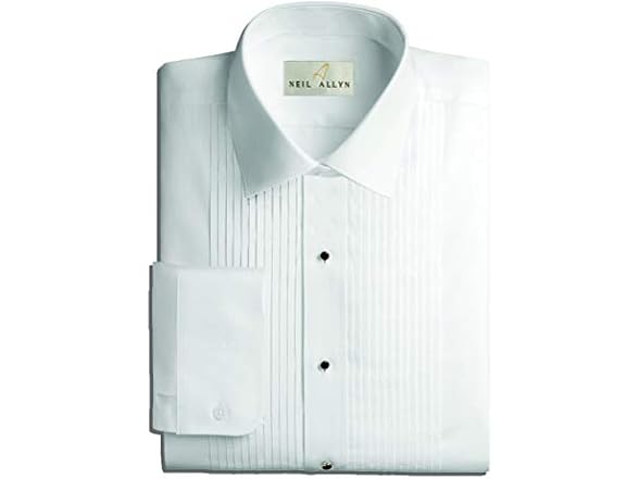 Neil Allyn Men (XL) Tuxedo Laydown Collar Shirt
