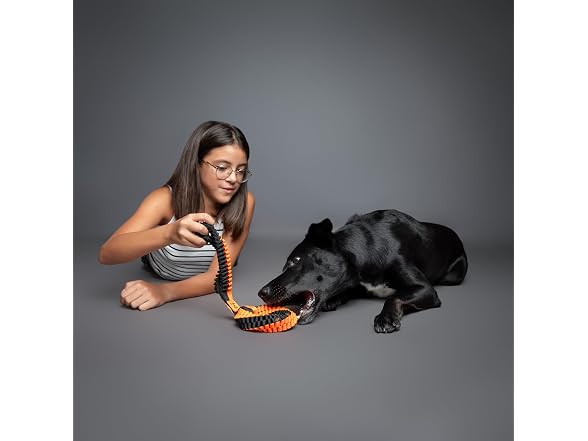 NOAH & PAW Luxury Dog Toy, Dog Rope Toy- Tug Ring, Black