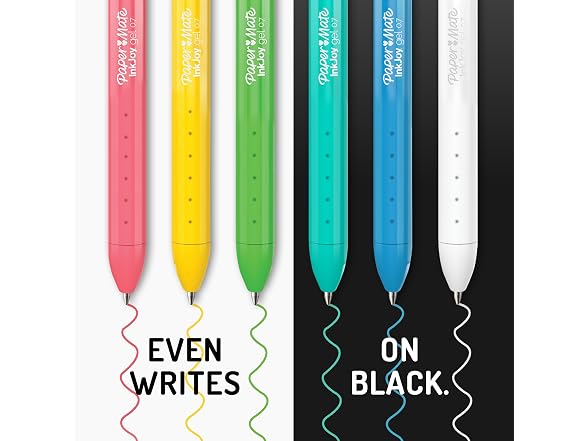 Paper Mate InkJoy Gel Bright! Gel Pens, Vivid Colors