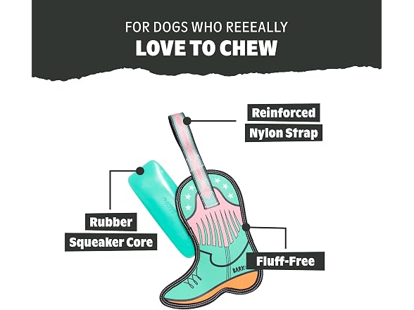 BarkBox Barkin' Boot Dog Toy - Small Dogs