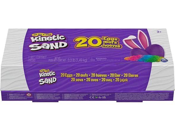 Kinetic Sand Eggs 20-Pack Carton