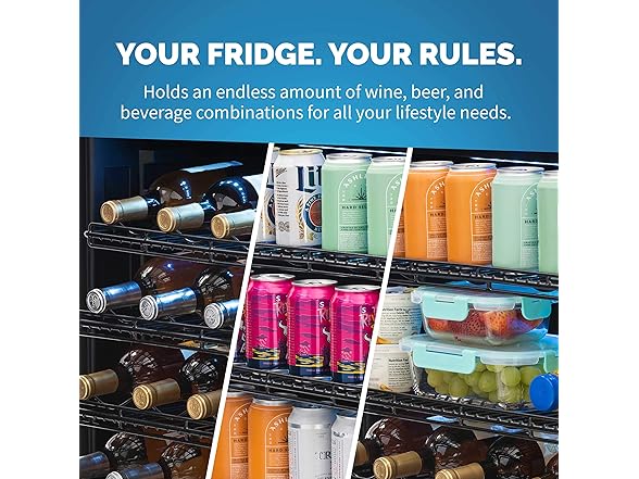 Newair Beverage Fridge - 162 Cans/54 Bottles