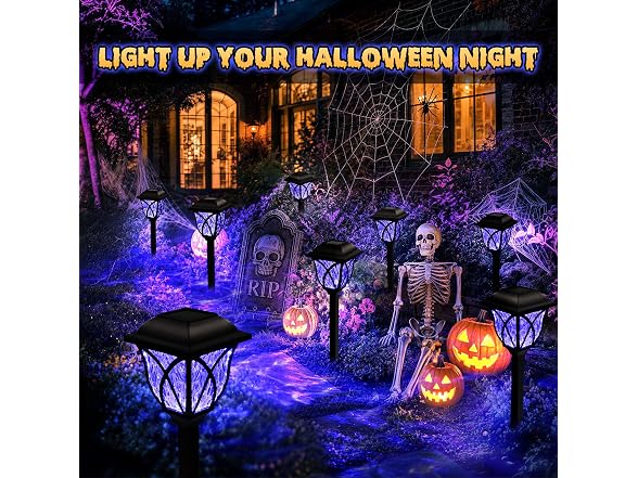 GIGALUMI Solar Halloween Lights 6 Pack