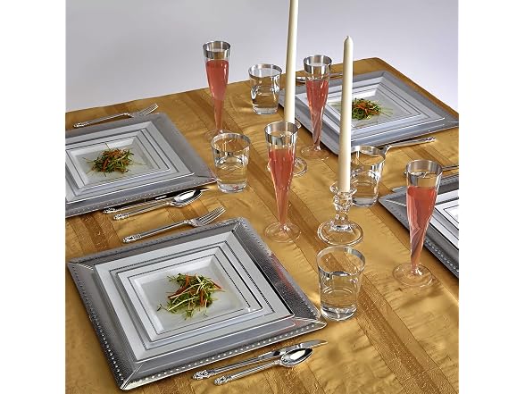 Silver Spoons Elegant Square Silver