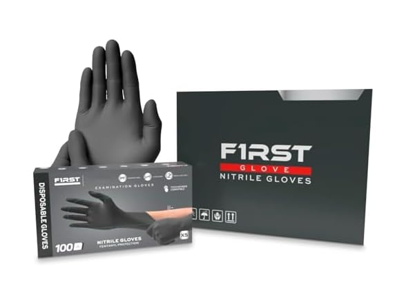 Nitrile Gloves 3.5 Mil Thick Black