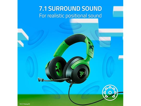 Razer Kraken V4 X Headset - Minecraft Edition