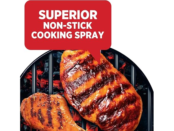 3PK PAM Grilling No-Stick Cooking Spray, 5 oz