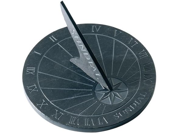 Esschert Design USA LS002 Round Slate Sundial