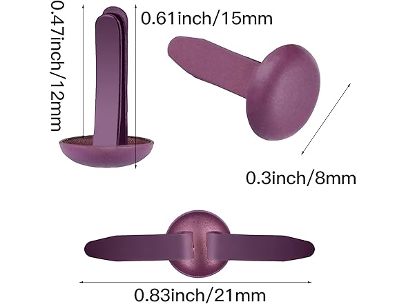 1000 Pcs Paper Brass Fasteners