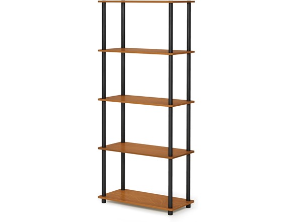 Light Cherry/Black, 5-Tier Round Tube
