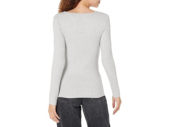 Amazon Essentials Women's Rib Scoop Neck Sweater 2 Pk - Gallery 3