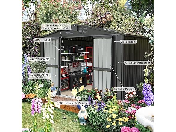 Ritsu Outdoor Storage Shed