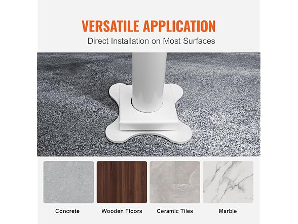 Outdoor Stair Railing Kit, 4 FT Handrails 1-4
