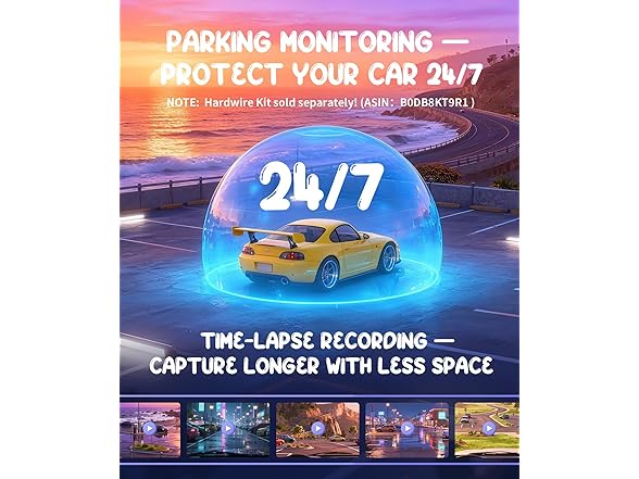 KAWA Dash Cam 2K with Voice Control
