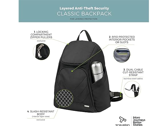 Travelon Anti-Theft Classic Backpack
