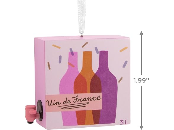 Hallmark Boxed Wine Christmas Ornament - Gallery 4