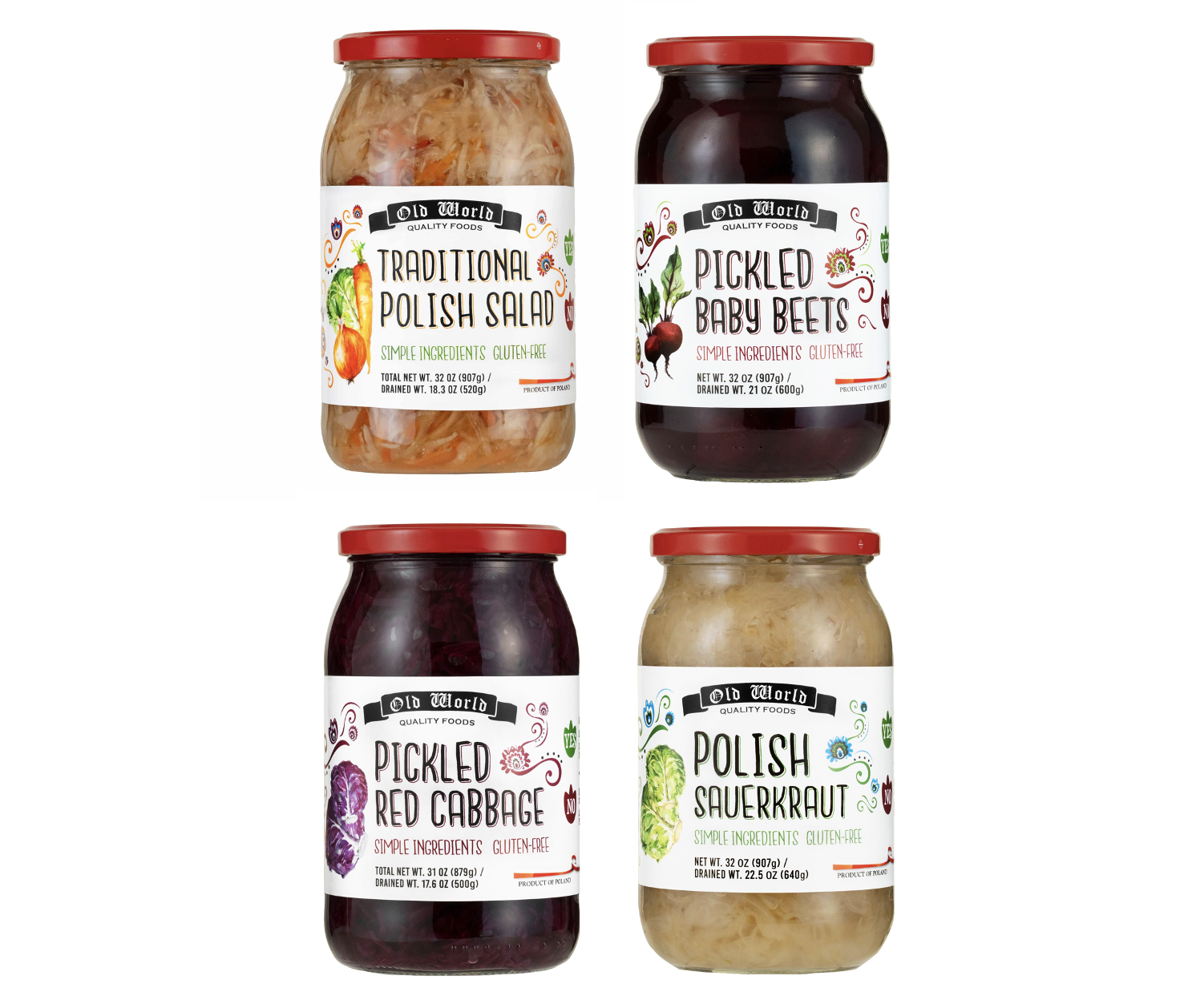 (4 Pk) Old World Pickled Vegetables Variety Pack - Gallery 11