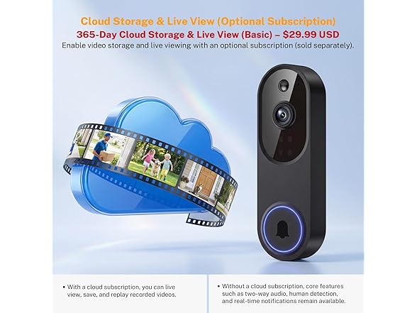 Safemogulix Video Doorbell Camera