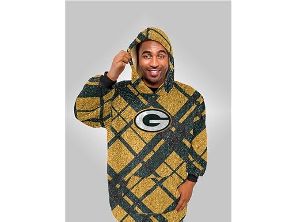 NFL Sherpa Flannel Hoodie Blanket - Choose Team