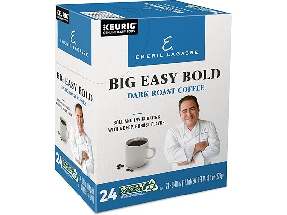 Emeril Big Easy Bold Dark Roast Coffee Pods 96 Ct