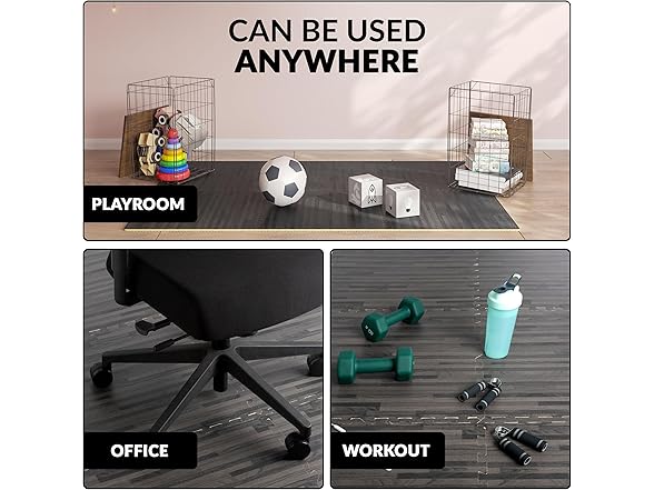 Foam Floor Tiles - 24sqft Interlocking