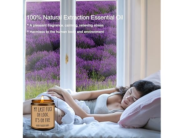 Soy Wax Lavender Candle Gift