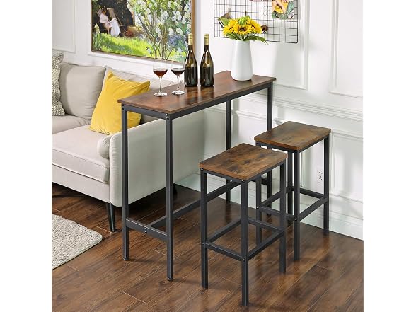 VASAGLE Bar Table, Kitchen Dining Table, High Top