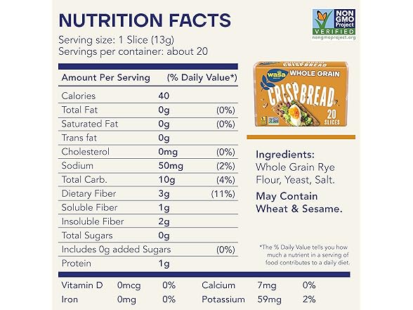 Wasa Crispbread Variety Pack (Pack of 4)