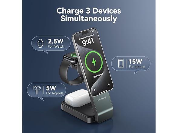 EnergyCell 3 in 1 Wireless Charging Station