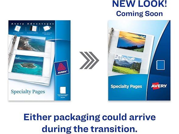 Avery Clear Business Card Organizer Page