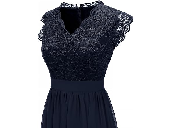 Dressystar Women (XL) V Neck Sleeveless Lace Dress