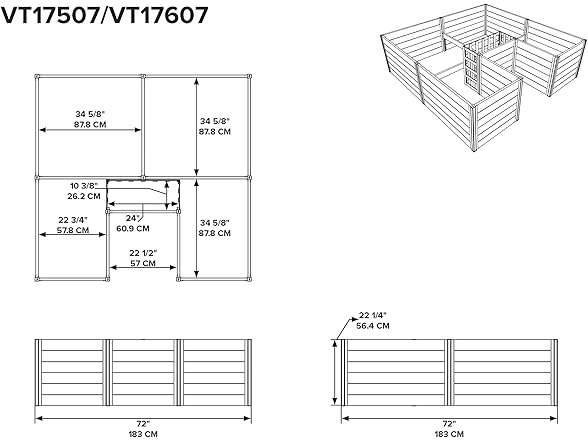 Vita Urbana 6x6 Keyhole Garden