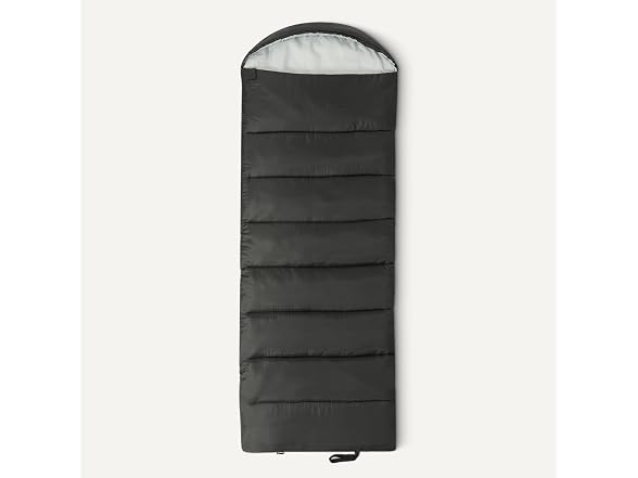 Amazon Basics 35F Sleeping Bag - Black/Gray