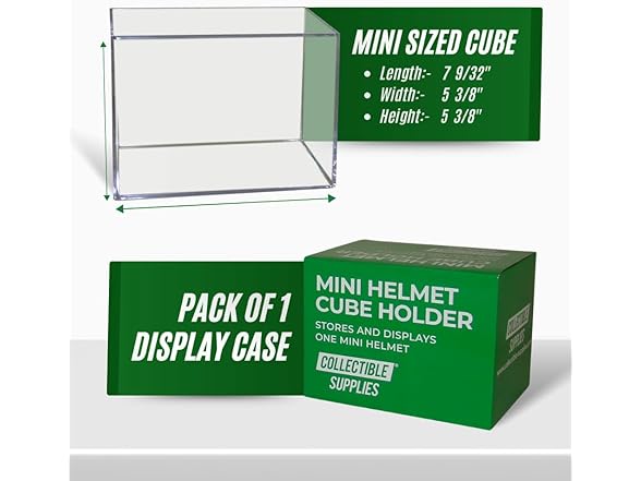 Mini Football Helmet Display Case