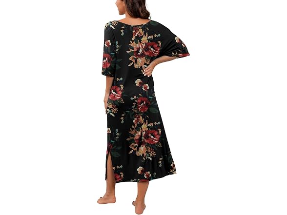 PrinStory Women (S) Long Nightgown Round Dress