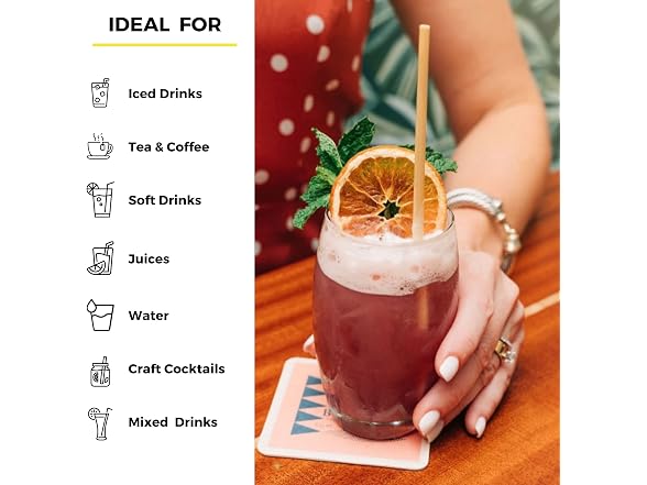 Premium Tall Wheat Stem Straws 100ct 775 100