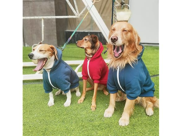 Large Dog Hoodie Clothes, Blue, 8XL
