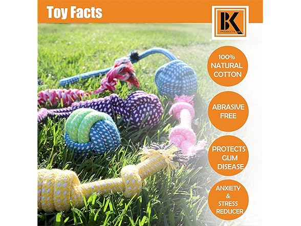 BK PRODUCTS LLC 7 Dog Chew Toys Made