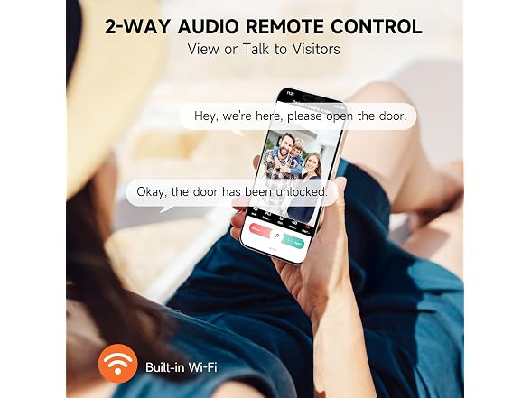 YHV Keyless Entry Door Lock with Camera Fingerprint