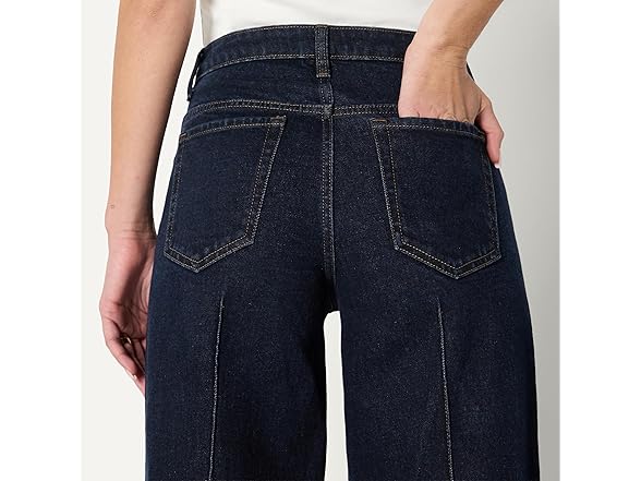 AE Womens HighRise WideLeg Cuffed Jean