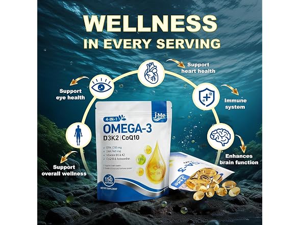 JME Omega 3 Fish Oil Supplement 2500mg