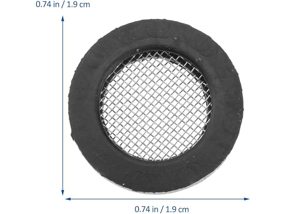 Stainless Steel Mesh Rubber Gasket Seal, 20Pcs