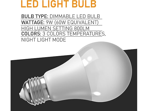 LED Floor Lamp with Remote Control – 4 Bulbs, 3 Light Modes