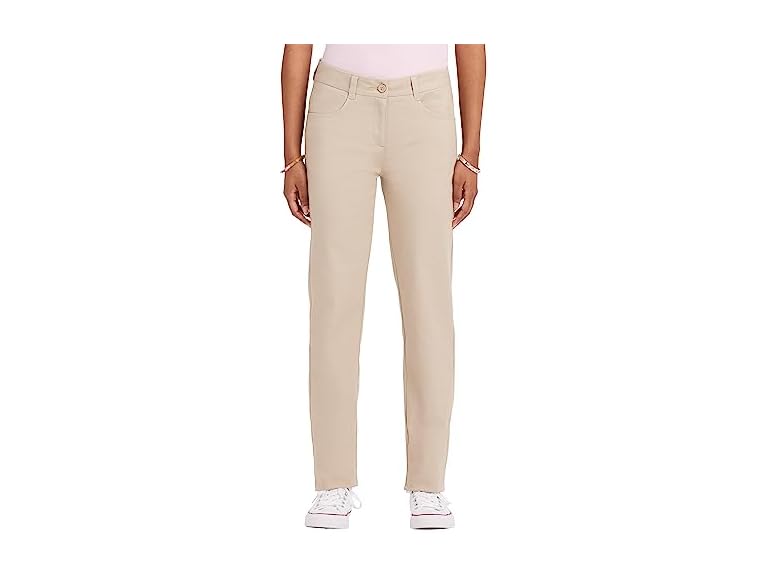 IZOD Junior's Uniform Stretch Twill Skinny Pant, Khaki, 3