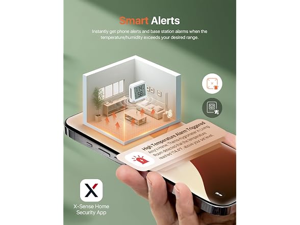 X-Sense WiFi Thermometer Hygrometer 3 Sensors