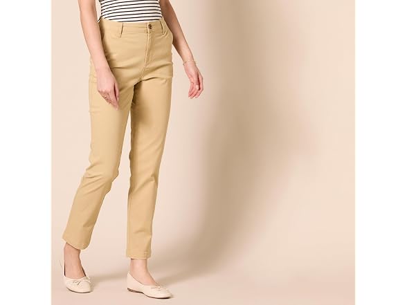 Amazon Essentials Women High-rise Pant Tan