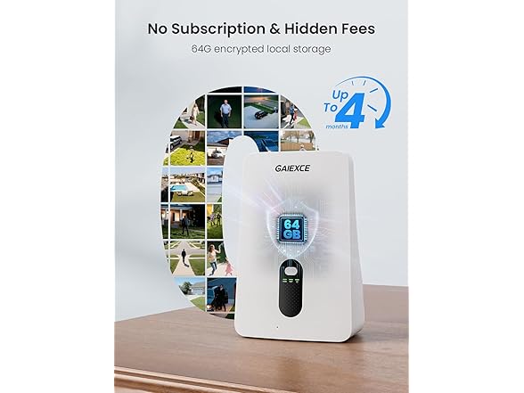 GAIEXCE 4 Cam Security Kit | Expandable